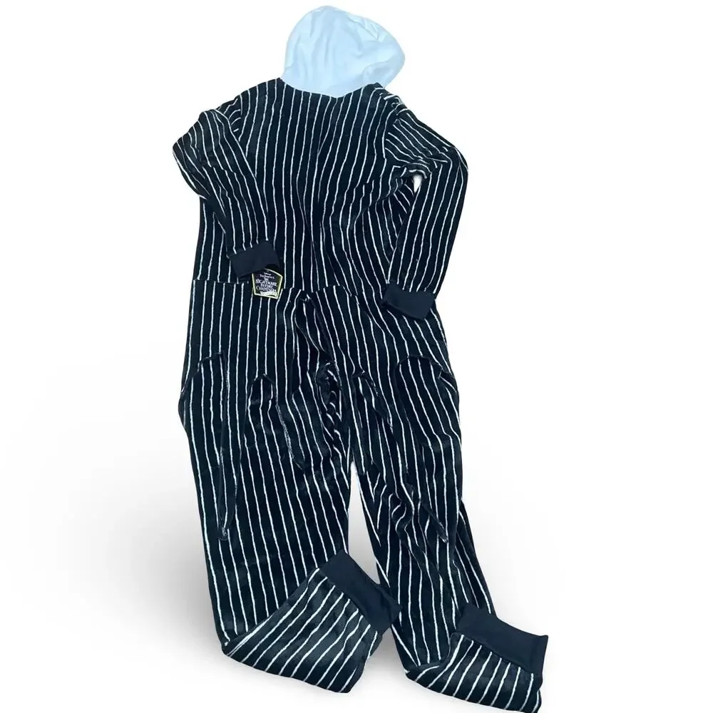 Disney Nightmare Before Christmas Jack Skellington Union Suit XL 16-18 Bat Bow - Picture 8 of 13